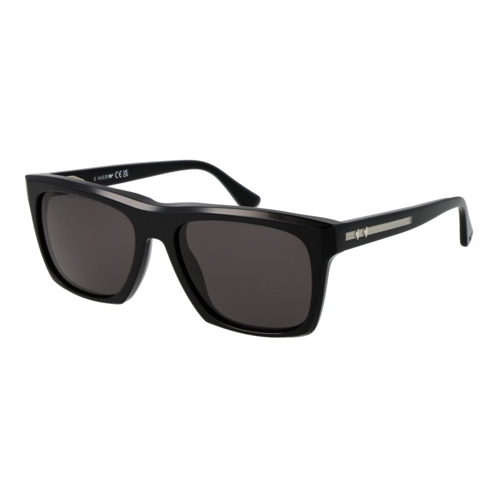 Web schwarze Sonnenbrille aus Acetat