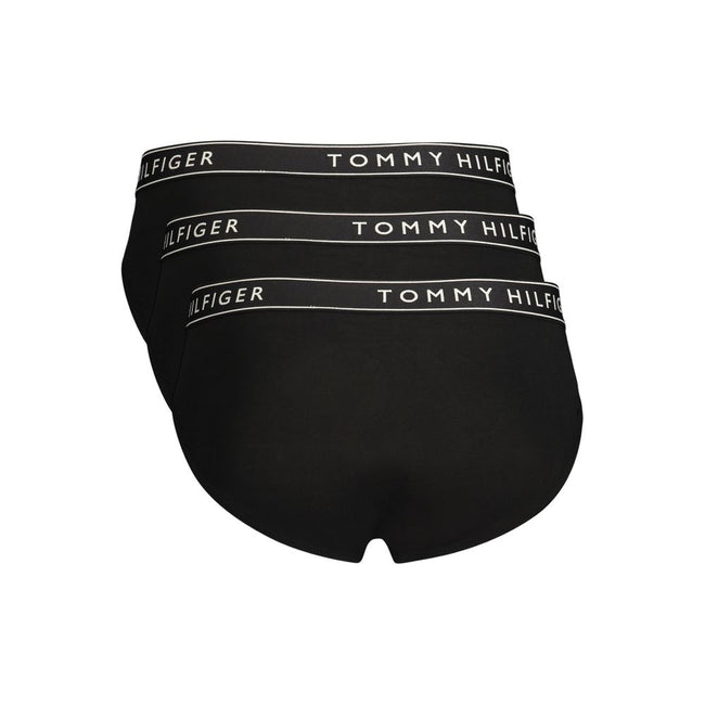 Tommy Hilfiger Schwarze Baumwoll-Herren-Slips