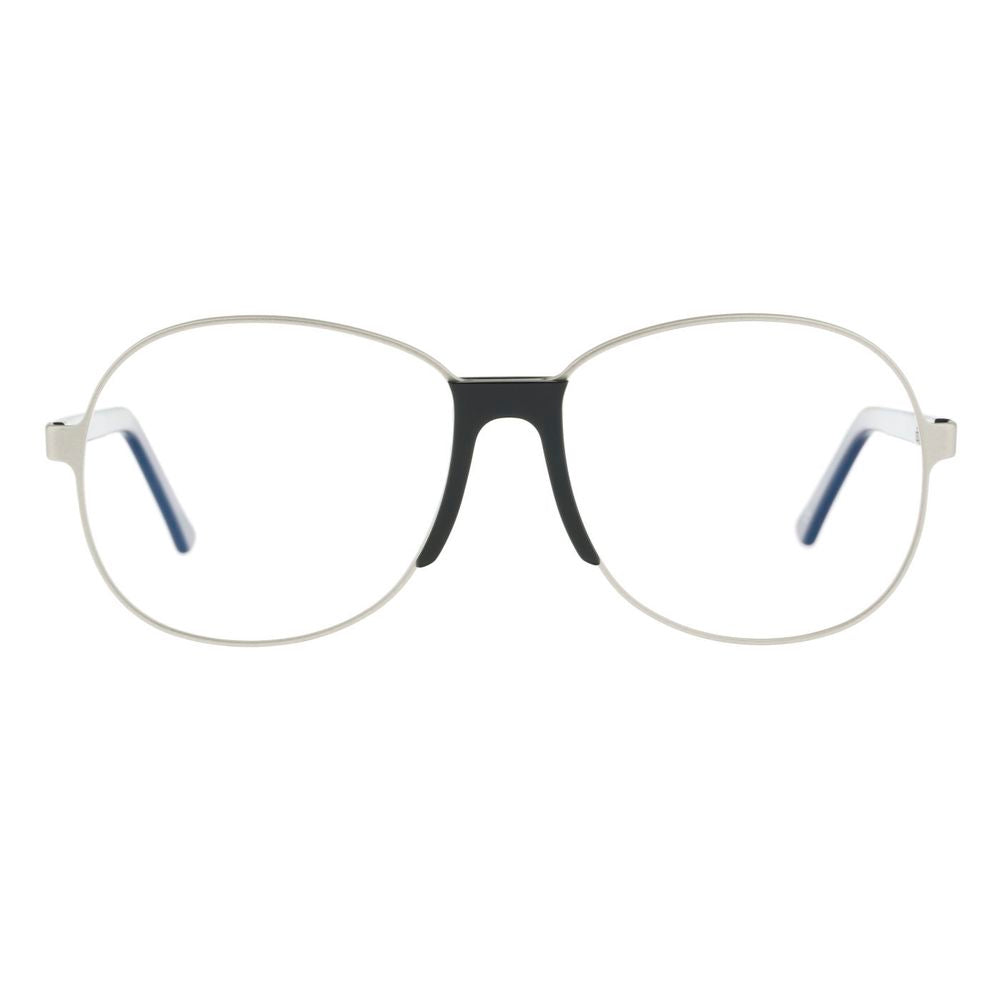 Andy Wolf Brille aus silberfarbenem Metall (Gestell)
