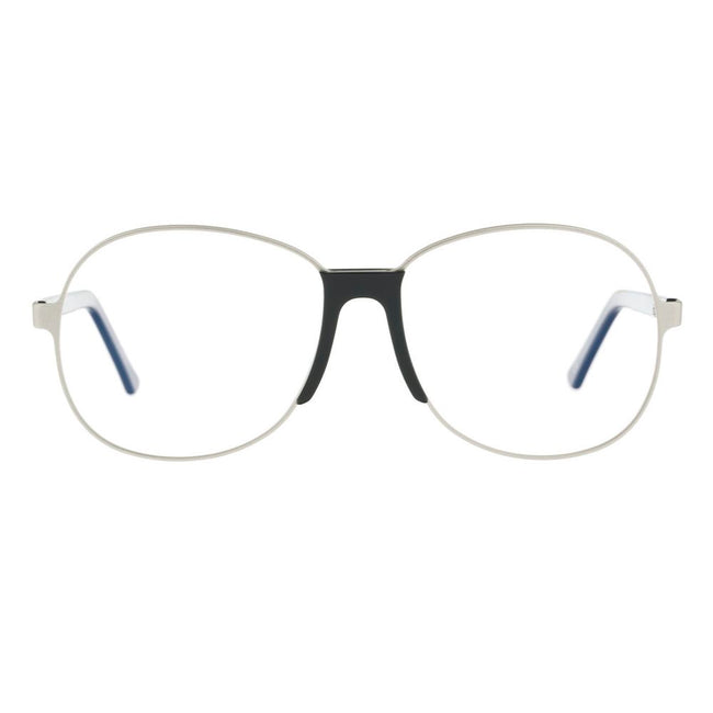 Andy Wolf Brille aus silberfarbenem Metall (Gestell)