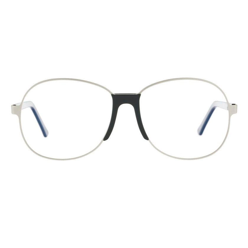 Andy Wolf Brille aus silberfarbenem Metall (Gestell)