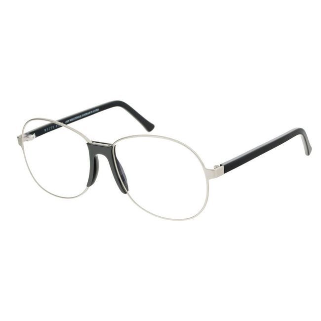Andy Wolf Brille aus silberfarbenem Metall (Gestell)