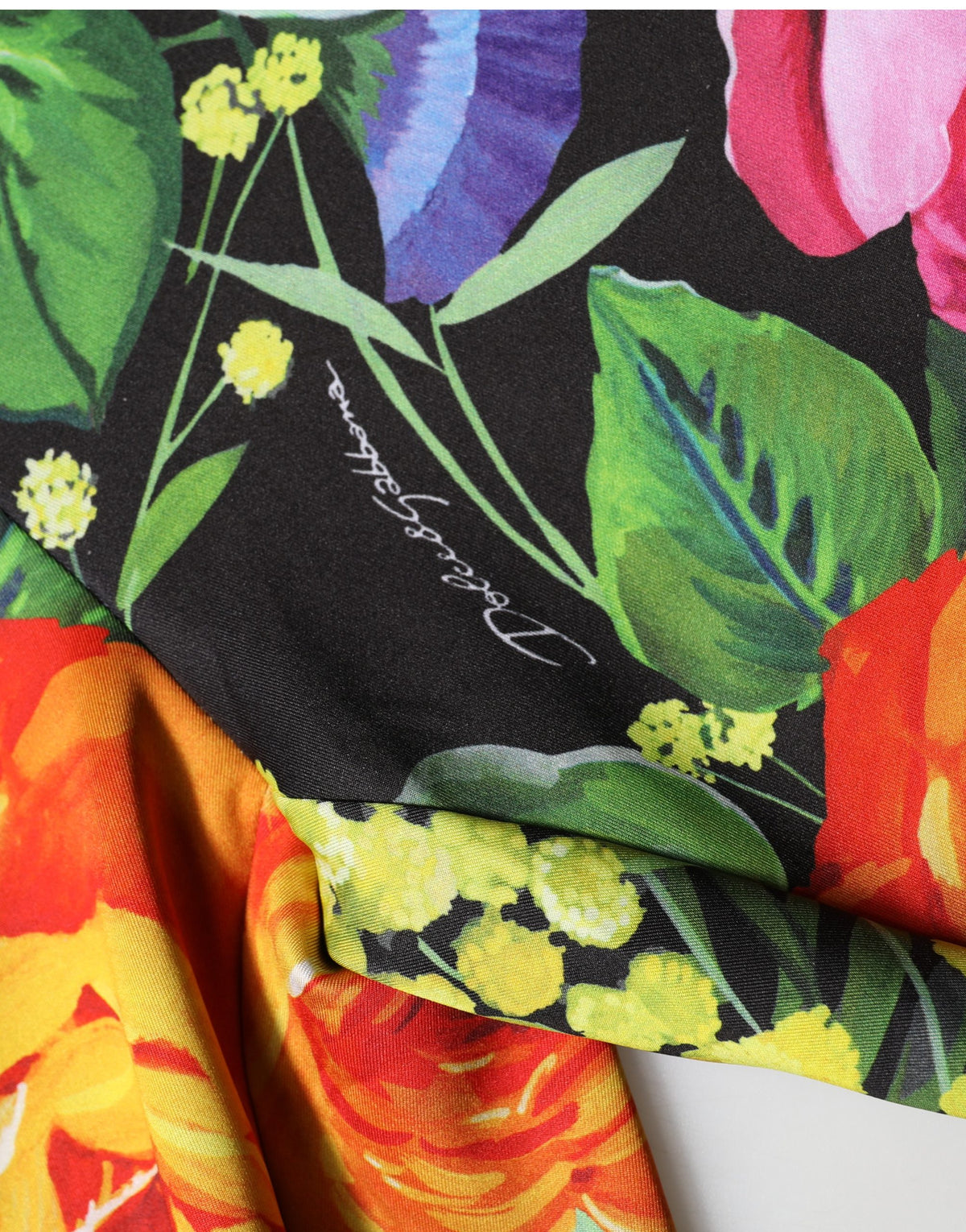 Dolce & Gabbana Stretch-jersey leggings with multicolor floral print