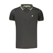 Lotto Schwarzes Poloshirt für Herren aus Polyester