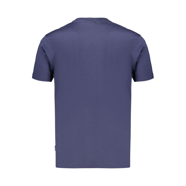 Fila Blaues Baumwoll-T-Shirt für Herren
