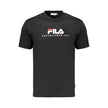 Fila Schwarzes Baumwoll-T-Shirt für Herren