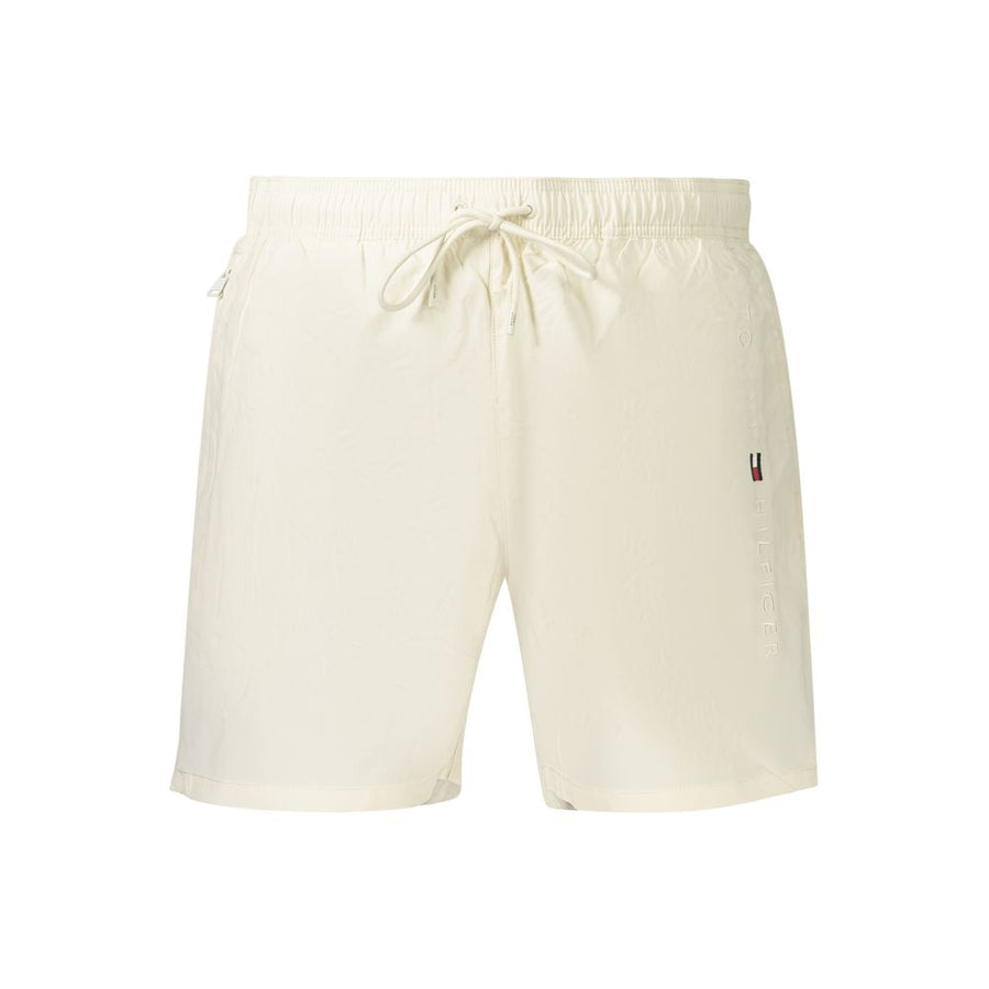 Tommy Hilfiger Men's Beige Polyester Swim Shorts