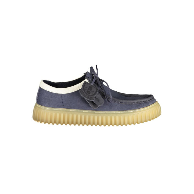 Clarks Herrenschuh aus blauem Stoff