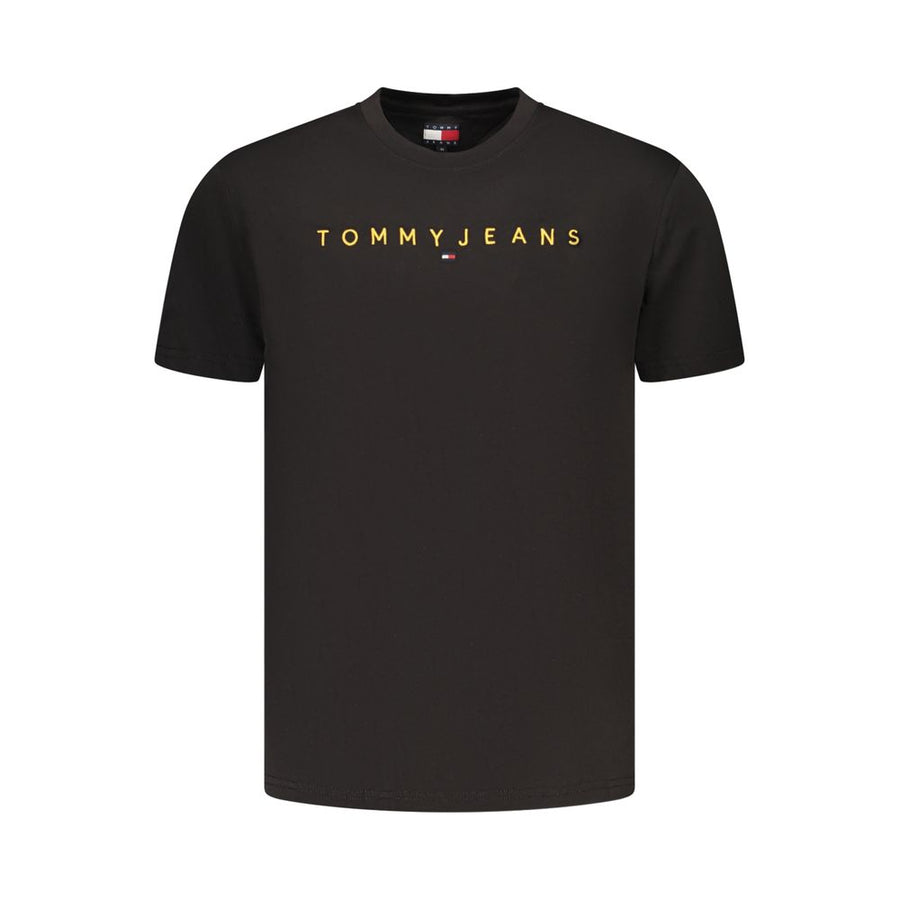 Tommy Hilfiger Schwarzes Baumwoll-T-Shirt für Herren