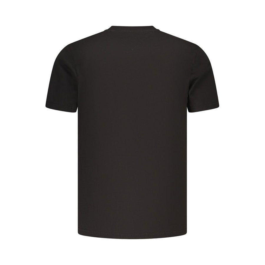 Tommy Hilfiger Schwarzes Baumwoll-T-Shirt für Herren