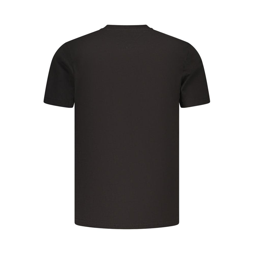 Tommy Hilfiger Schwarzes Baumwoll-T-Shirt für Herren