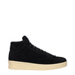 Jil Sander Schwarze Leder-High-Top-Sneaker