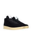 Jil Sander Schwarze Leder-High-Top-Sneaker