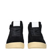 Jil Sander Schwarze Leder-High-Top-Sneaker