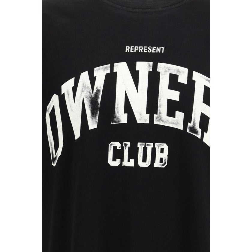 Represent Schwarzes Baumwoll-T-Shirt