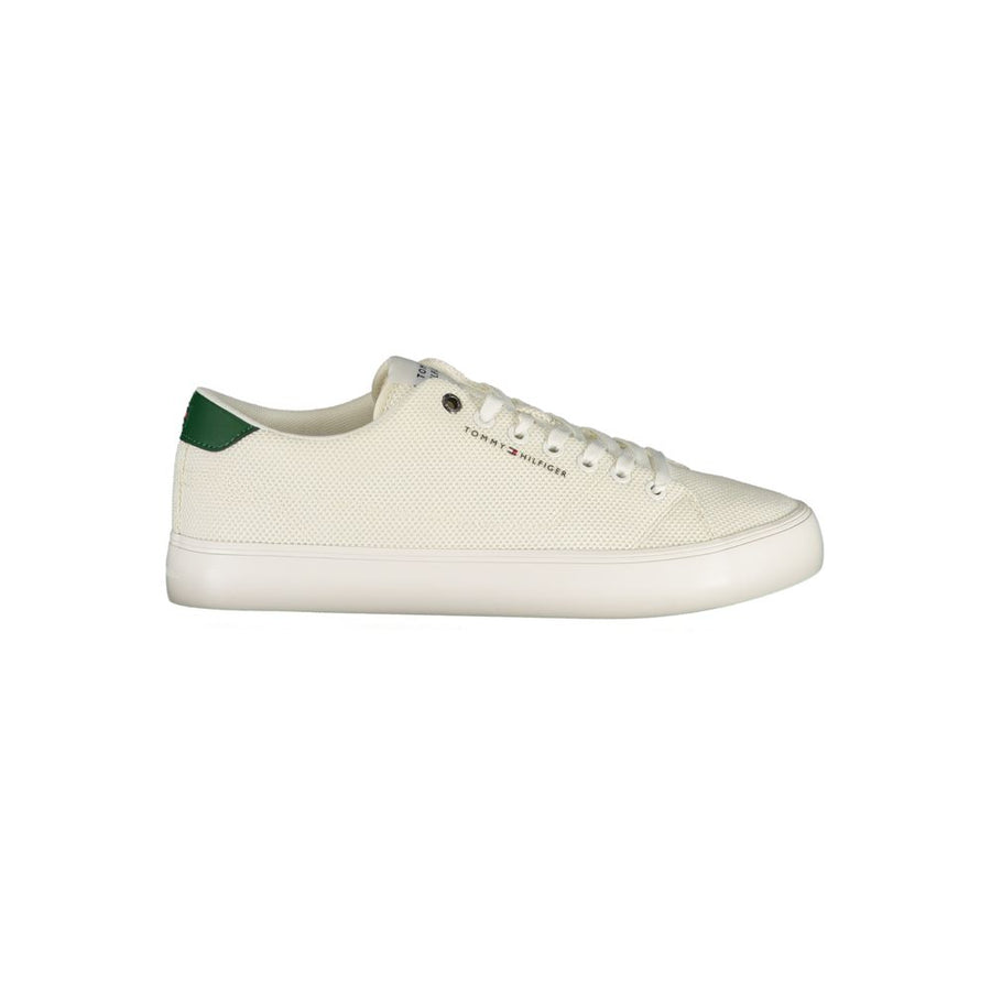 Tommy Hilfiger White Polyester Men's Sneakers