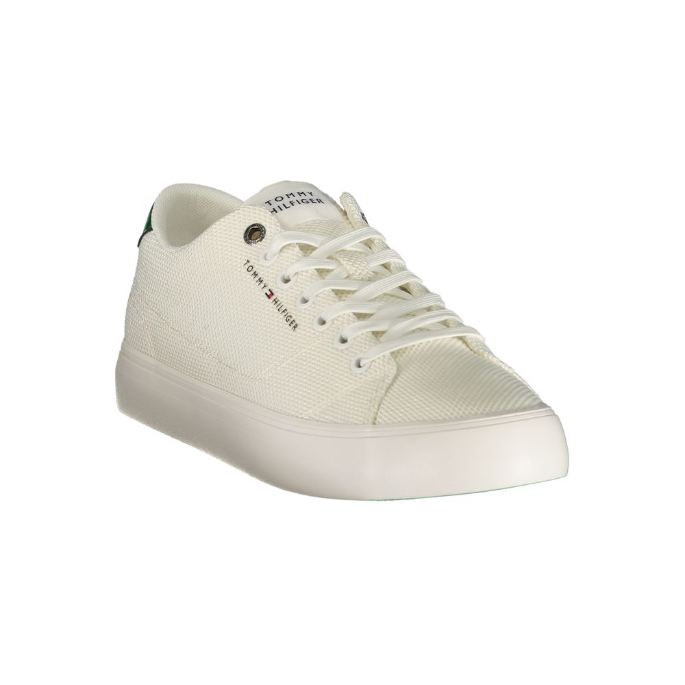 Tommy Hilfiger White Polyester Men's Sneakers