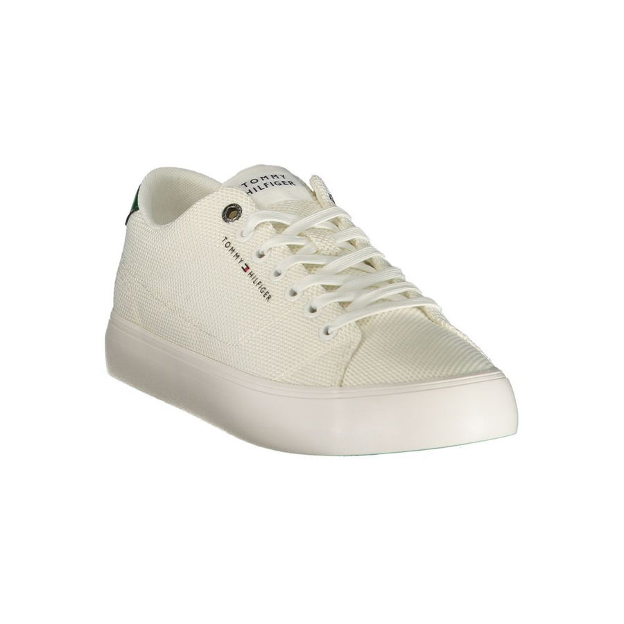 Tommy Hilfiger White Polyester Men's Sneakers