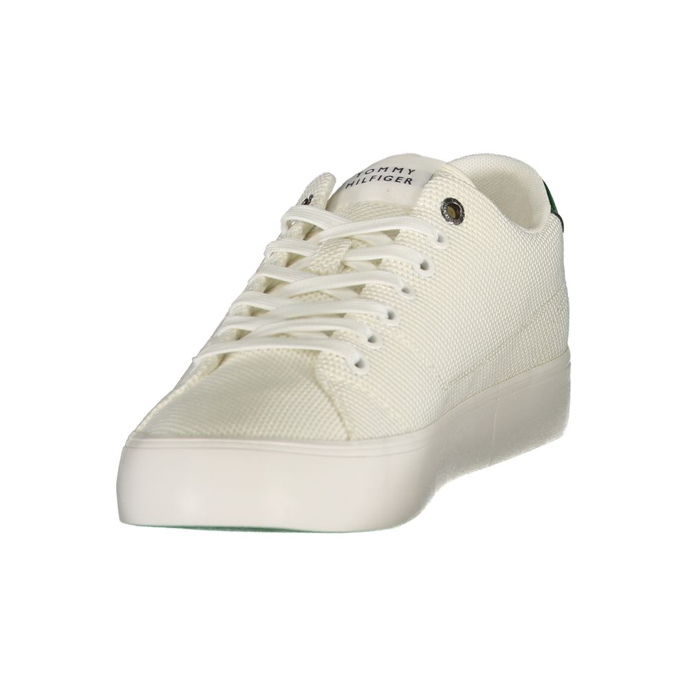 Tommy Hilfiger White Polyester Men's Sneakers