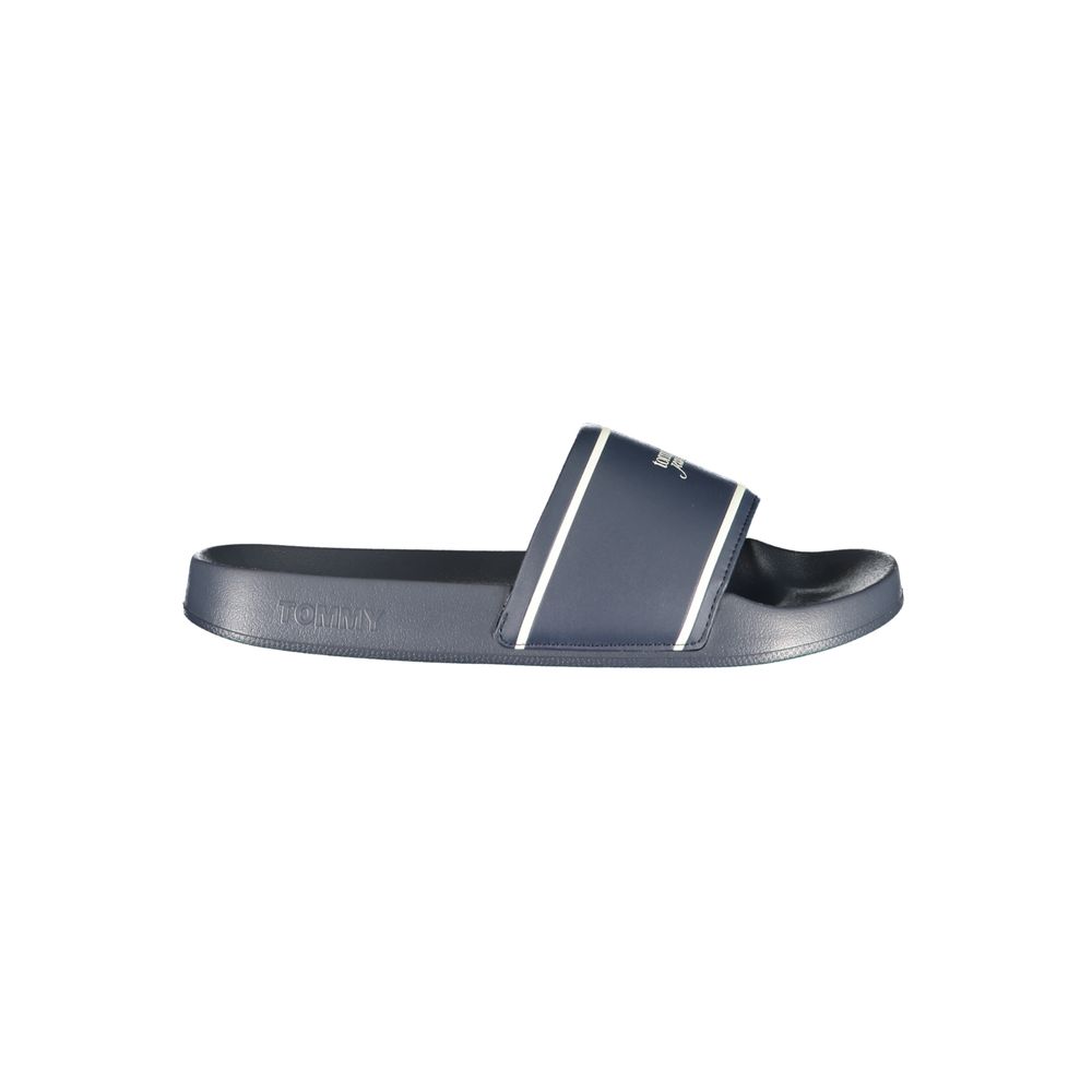 Tommy Hilfiger Women's Blue Polyurethane Slippers