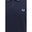 Fred Perry Blaues Baumwoll-Polohemd