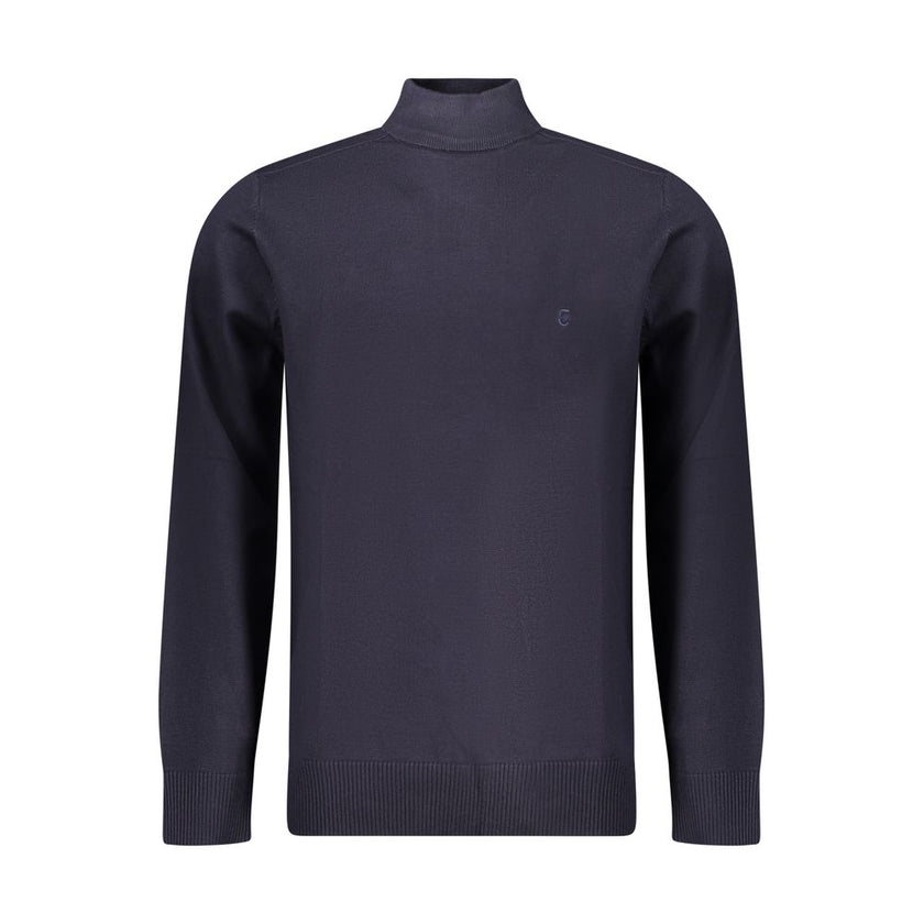 Coveri Moving Blauer Nylon-Pullover