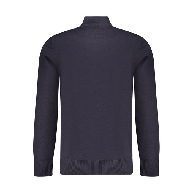Coveri Moving Blauer Nylon-Pullover