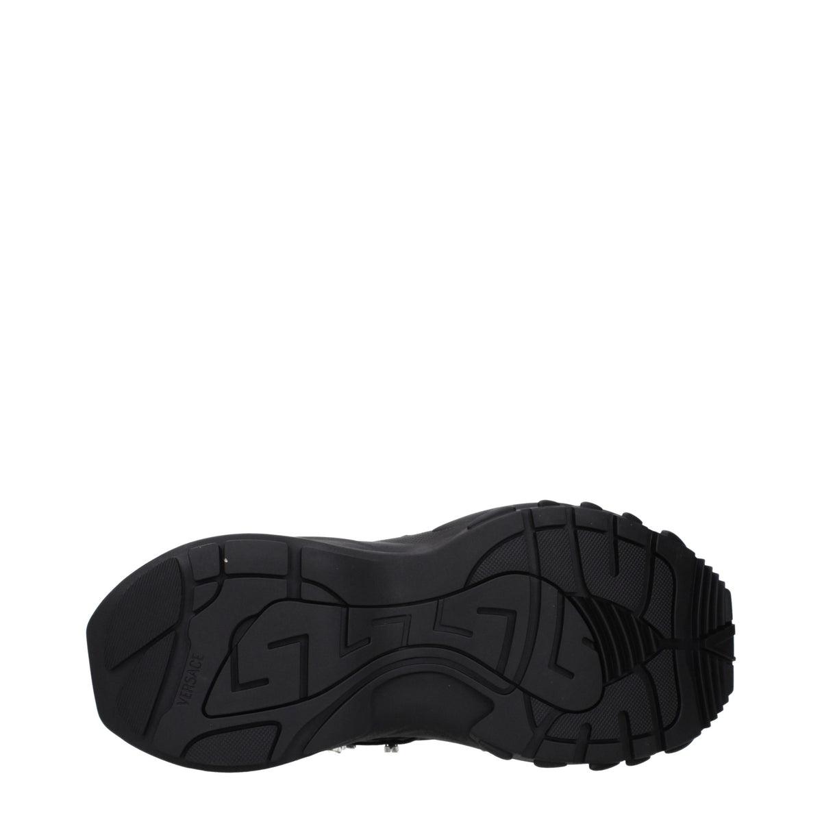 Versace Schwarze Low-Top-Sneaker aus Stoff