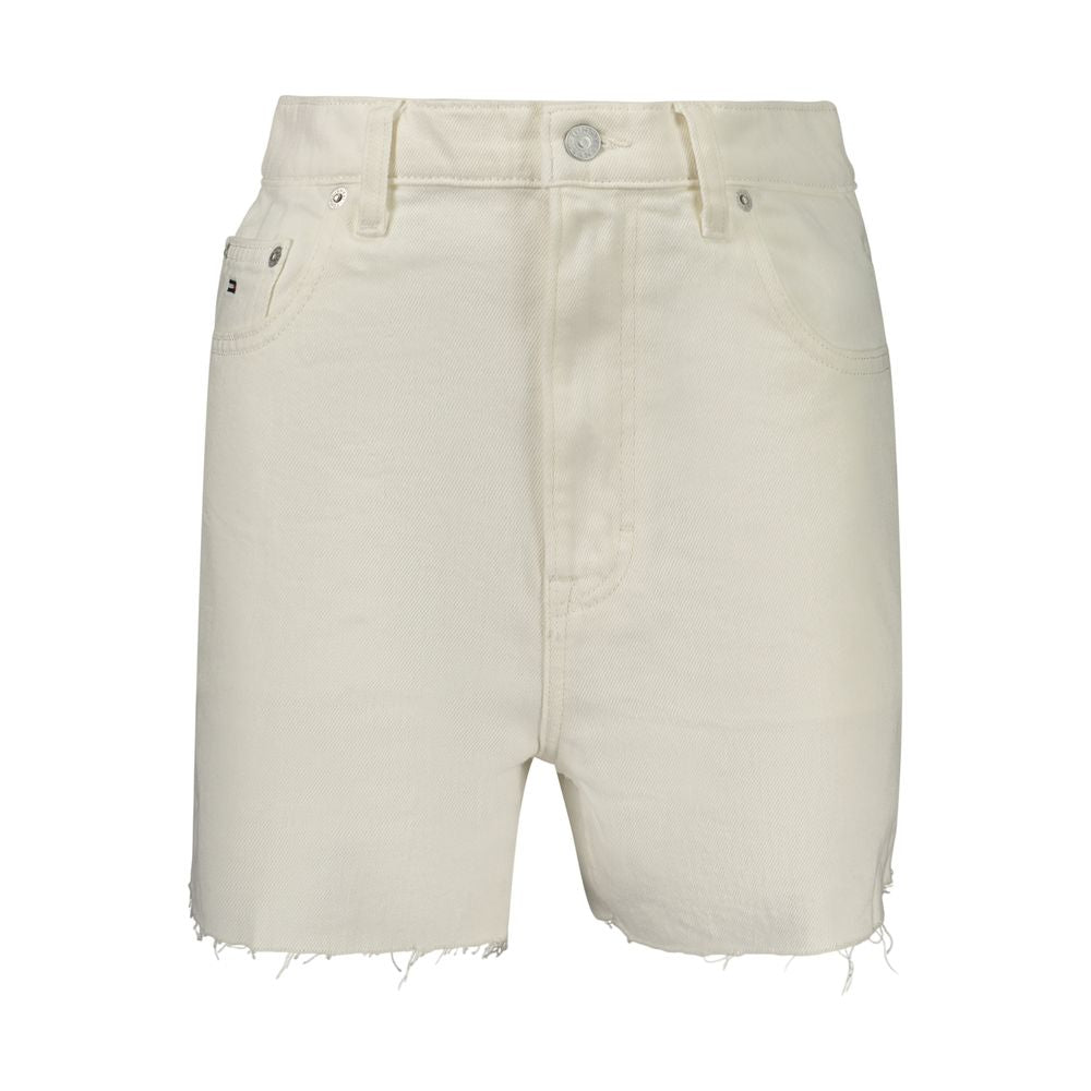 Tommy Hilfiger Women's White Cotton Shorts