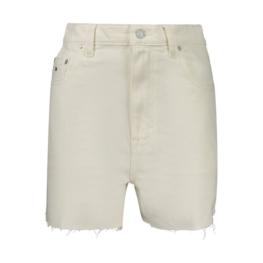 Tommy Hilfiger Women's White Cotton Shorts