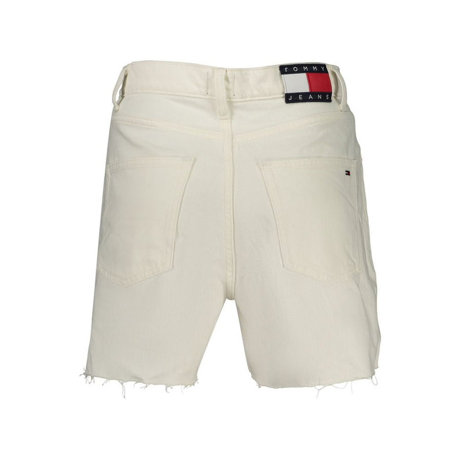 Tommy Hilfiger Women's White Cotton Shorts
