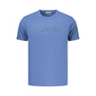 Coveri Moving Blaues Baumwoll-T-Shirt für Herren