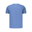 Coveri Moving Blaues Baumwoll-T-Shirt für Herren