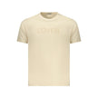Coveri Moving Beigefarbenes T-Shirt aus Baumwolle