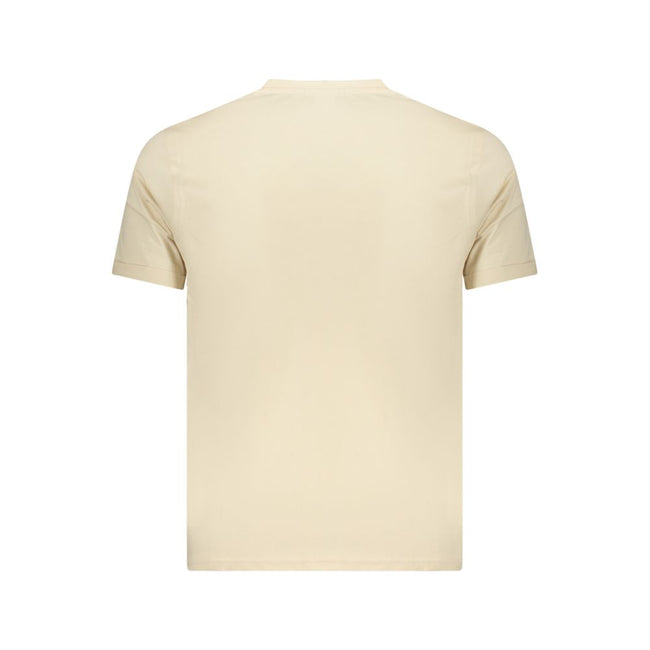 Coveri Moving Beigefarbenes T-Shirt aus Baumwolle