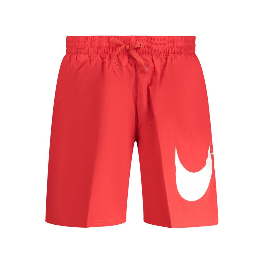 Nike Red Polyester Men's Swim Trunks