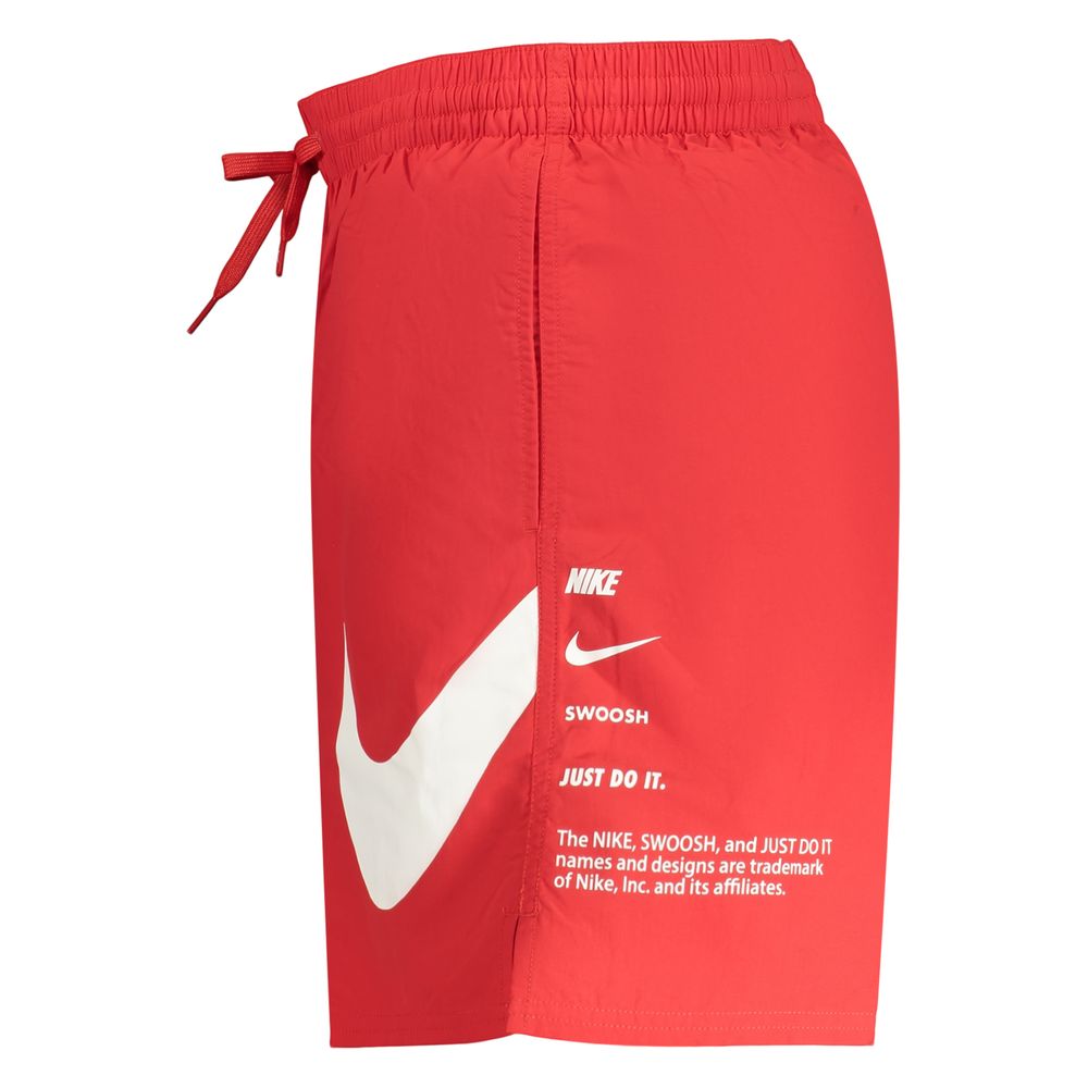 Nike Red Polyester Men's Swim Trunks