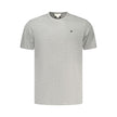 Calvin Klein Graues Baumwoll-T-Shirt für Herren