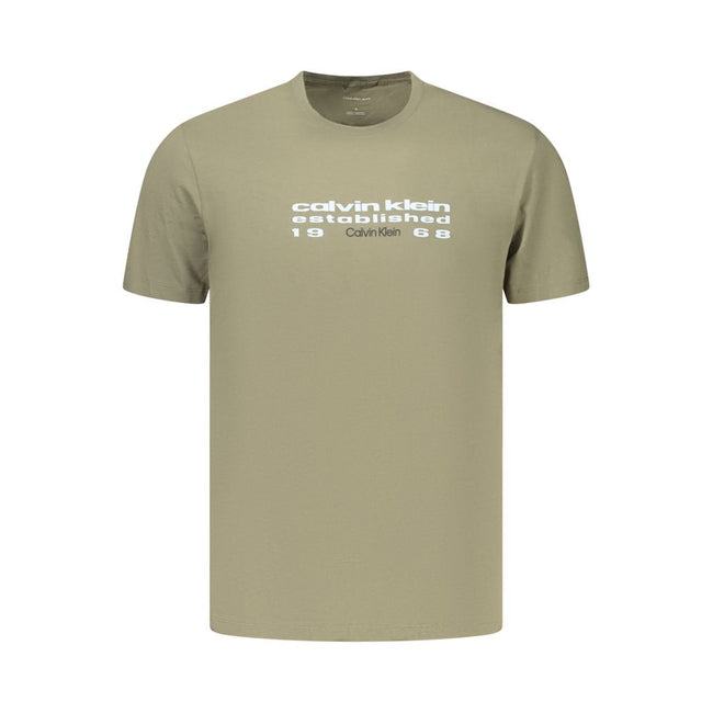 Calvin Klein Grünes Baumwoll-T-Shirt für Herren