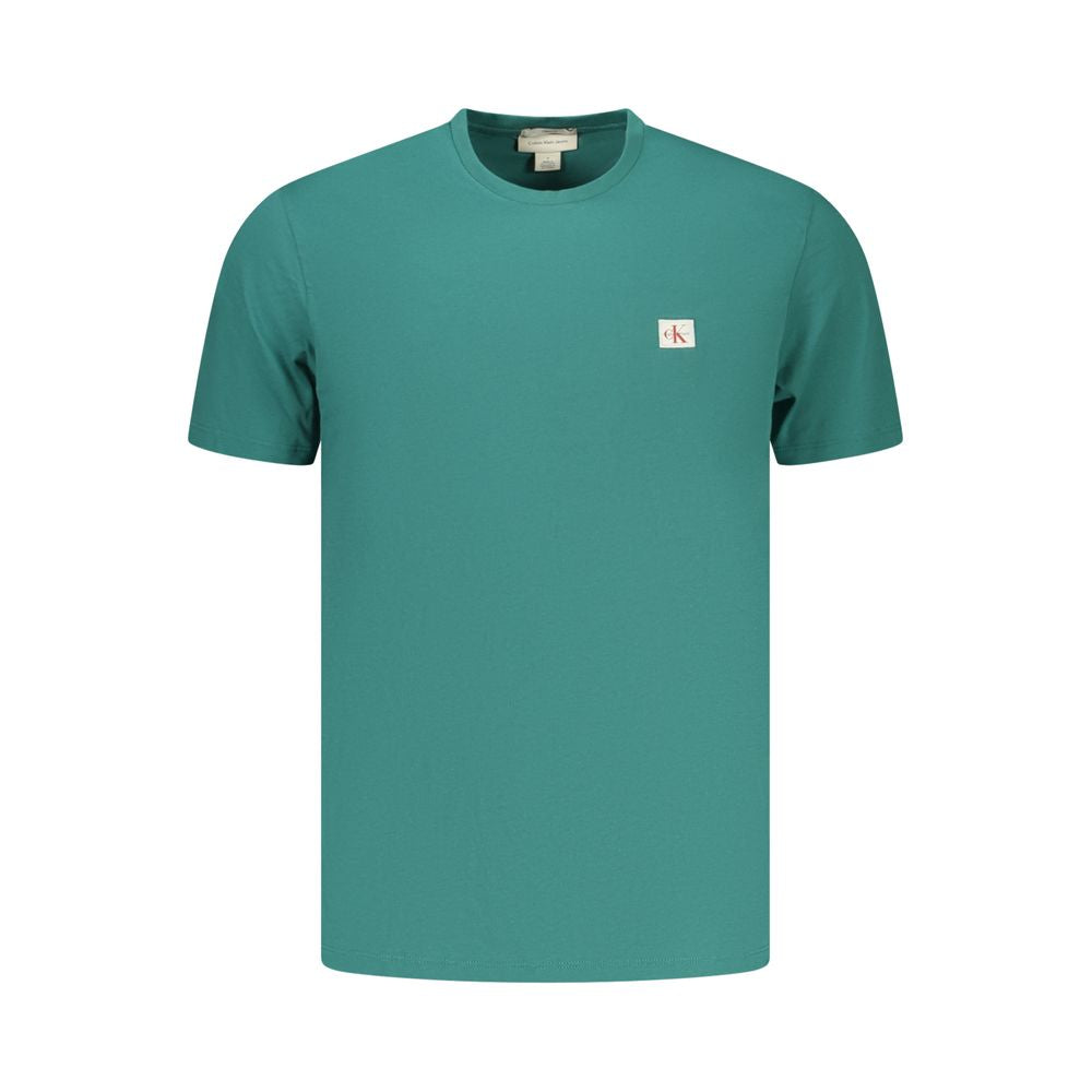 Calvin Klein Men's Green Cotton T-Shirt