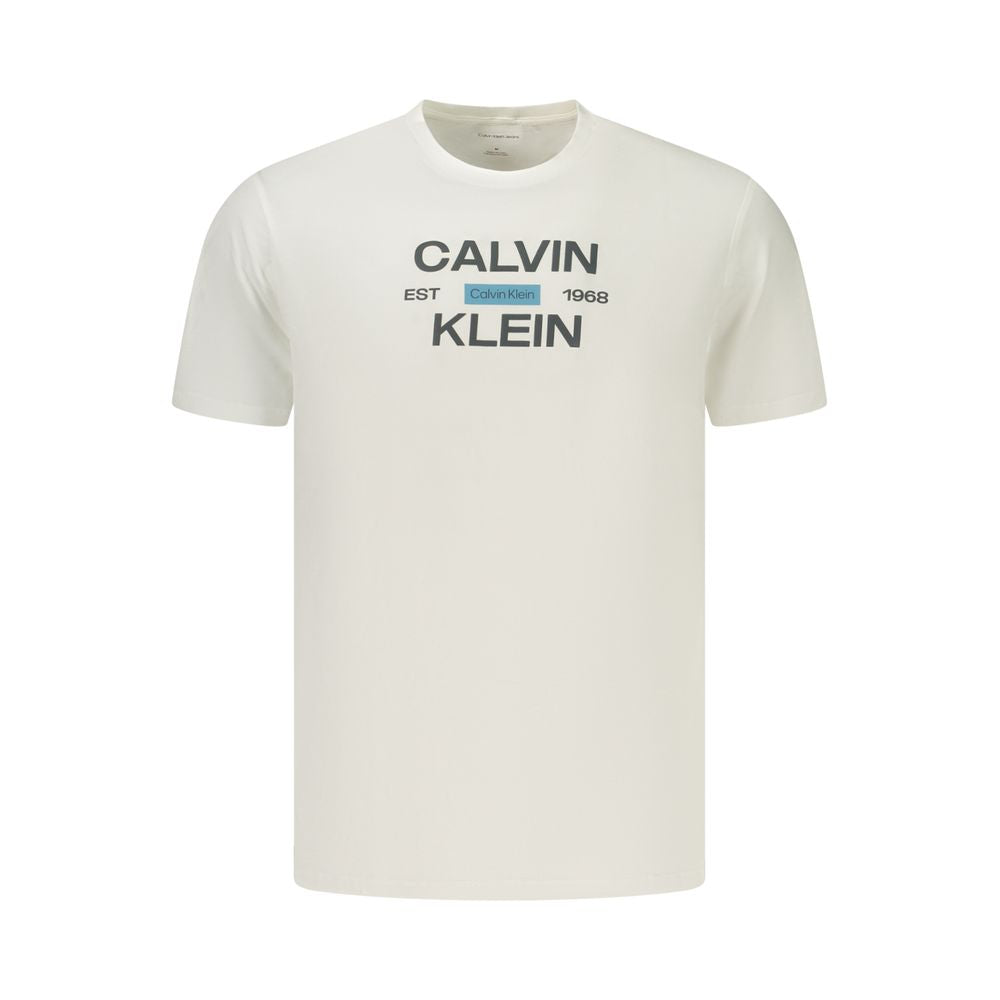 Calvin Klein Men's White Cotton T-Shirt