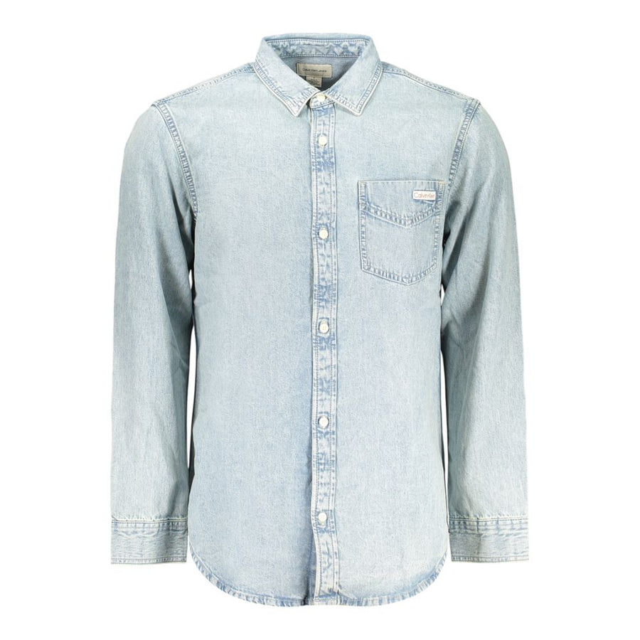 Calvin Klein Men's Azzurro Cotton Shirt