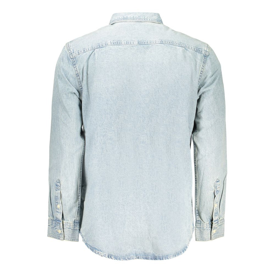 Calvin Klein Men's Azzurro Cotton Shirt