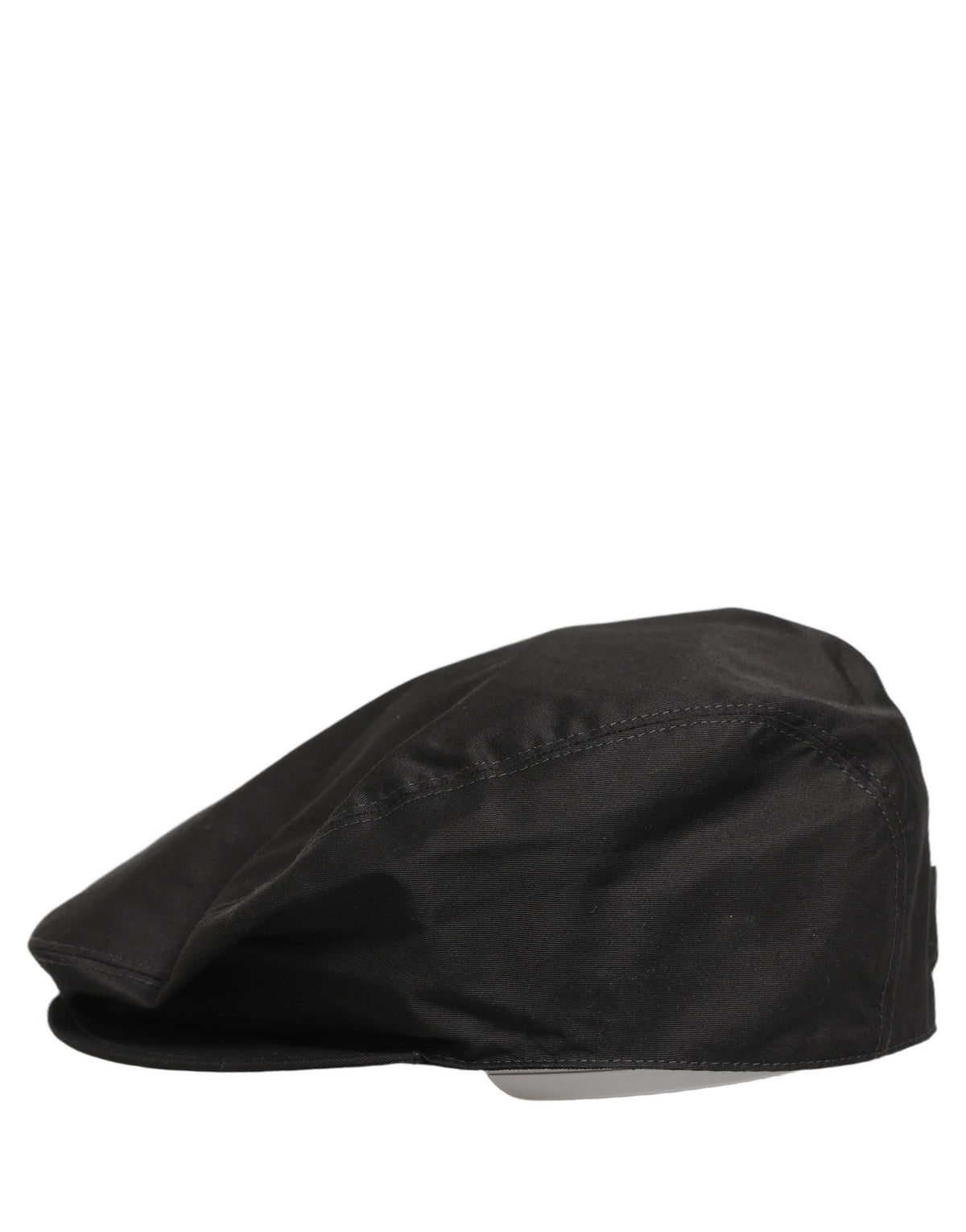 Dolce & Gabbana Men's Black Cotton Stretch Newsboy Cap Hat