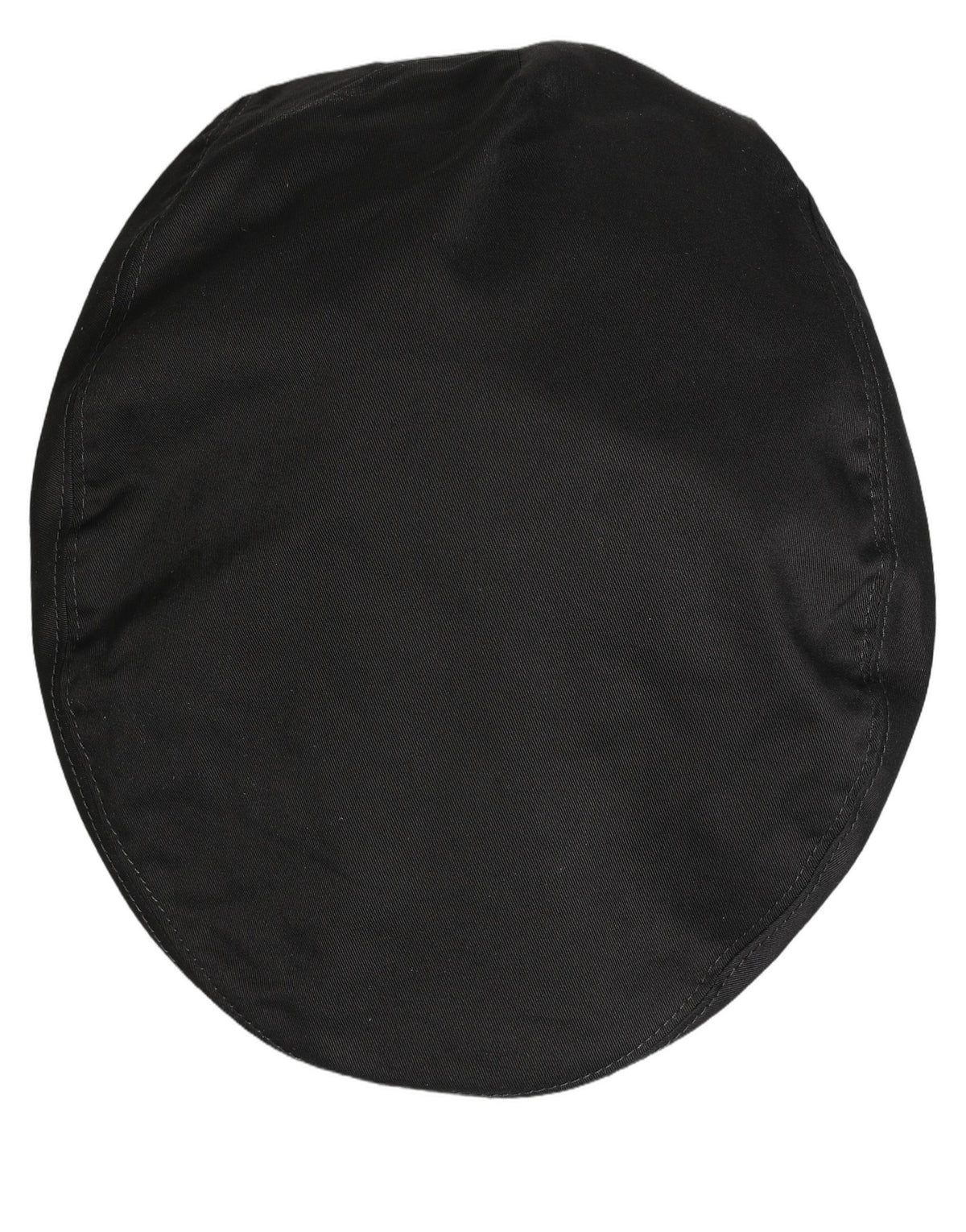 Dolce & Gabbana Men's Black Cotton Stretch Newsboy Cap Hat