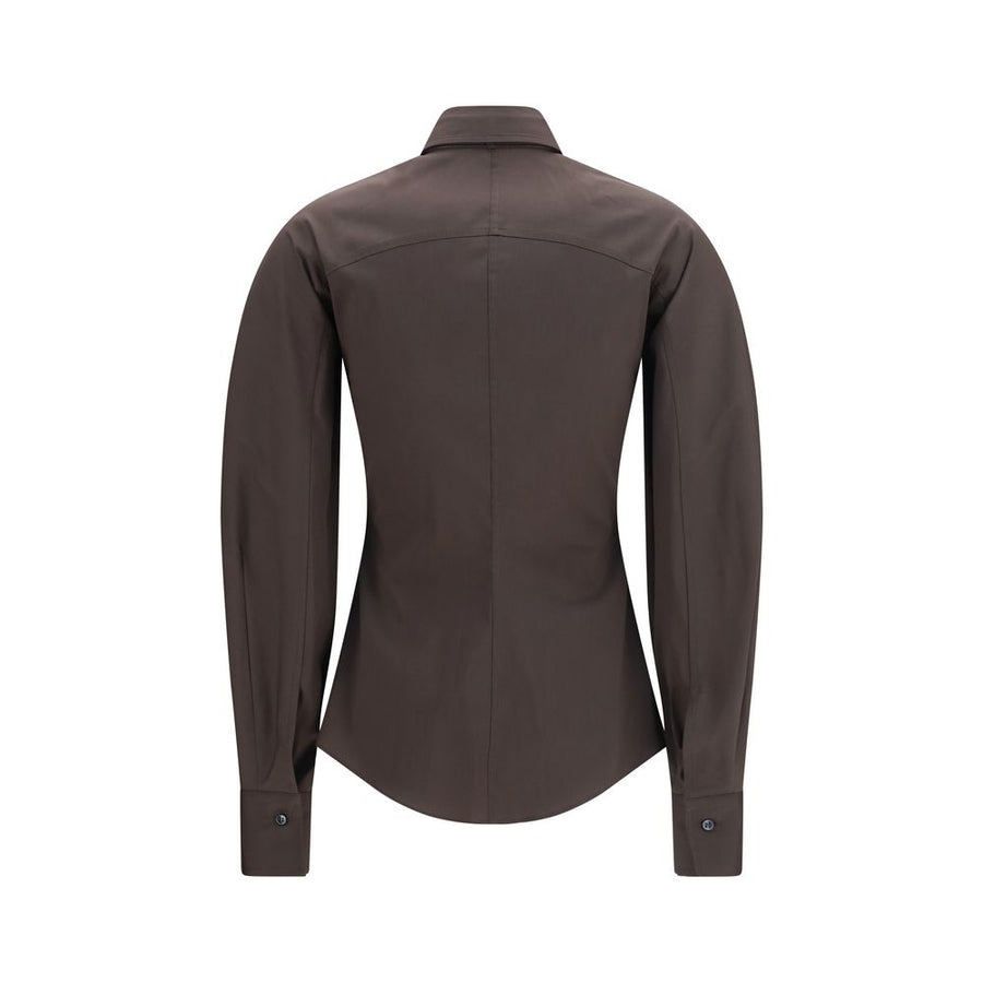Brunello Cucinelli Brown Cotton Shirt
