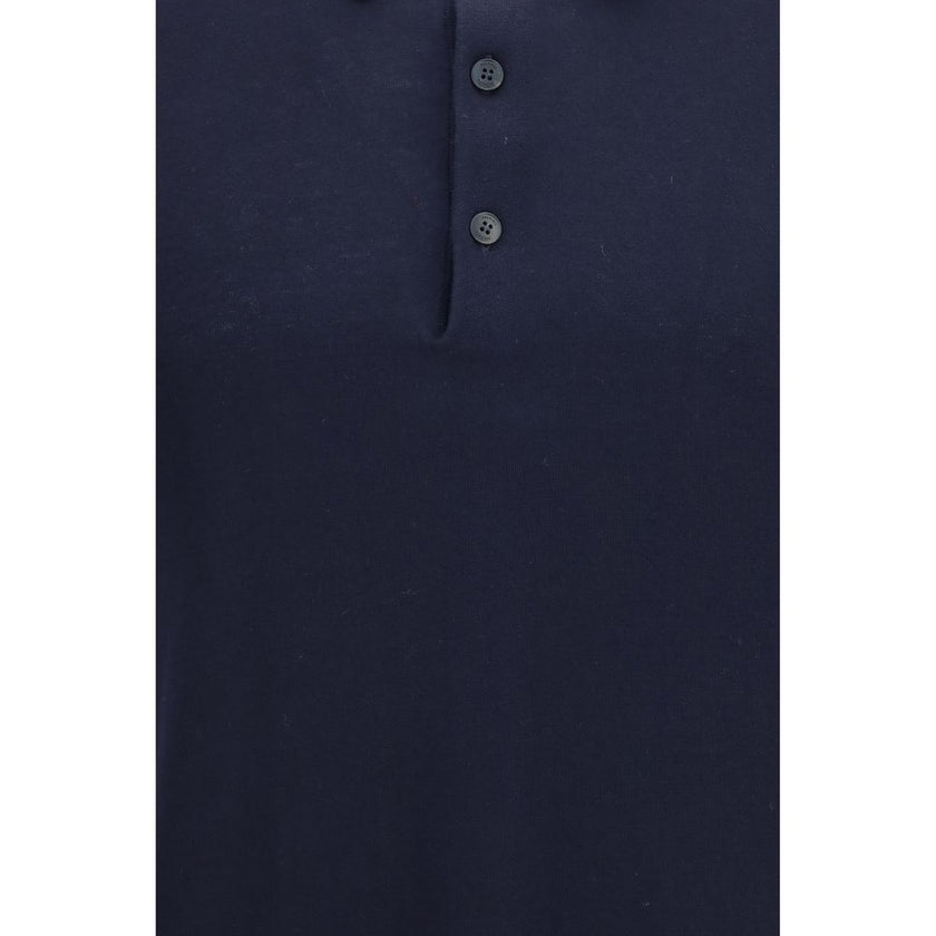 Premiata Blaues Baumwoll-Polohemd
