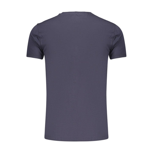 Marina Militare Blaues Baumwoll-T-Shirt für Herren