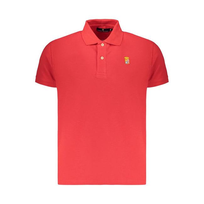 Marina Militare Rosso Baumwoll-Poloshirt für Herren