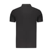 Marina Militare Schwarzes Baumwoll-Poloshirt für Herren